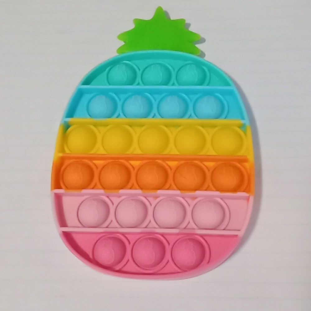 Fidget Toy Pineapple Fruit Food Sensory Pop Bubble